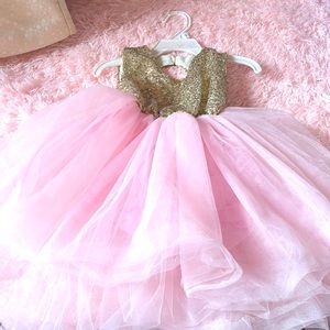 Pretty pink toddler dress